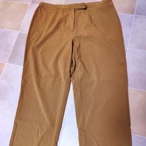 18W Camel/ dark caramel color dress pant